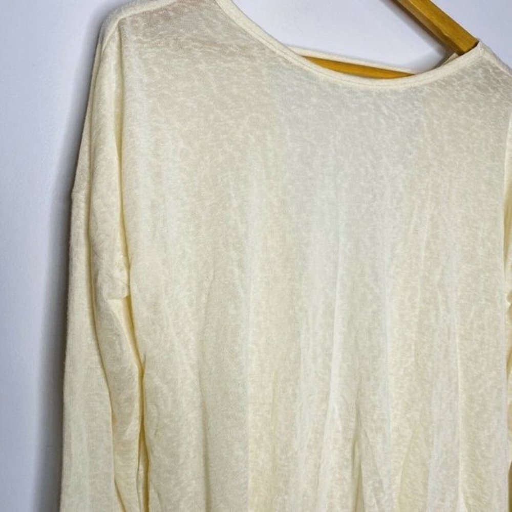 1.4.3. Story By Line Up Open Back Draped Top Cream - Picture 3 of 12